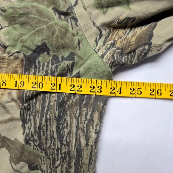 Sports Afield Mens Realtree Camouflage Button Down L Green Camo Outdoor Shirt - Picture 9 of 10